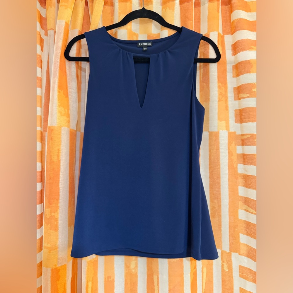 Express work top blouse navy medium